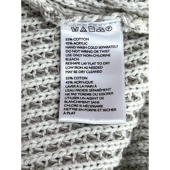 Urban Outfitters Cream Beige Oversized Long Sleeve Open Knit Cardigan Size XS - Picture 7 of 8